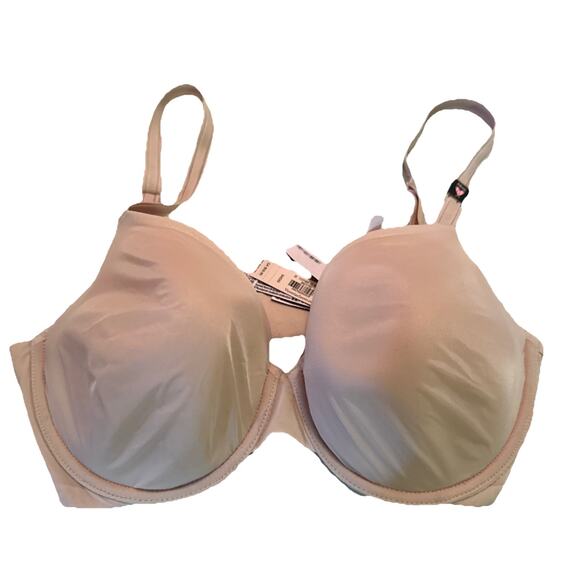 NEW VICTORIA'S SECRET blush LINED PERFECT COVERAGE bra Womens 34DD NWT - Picture 3 of 9